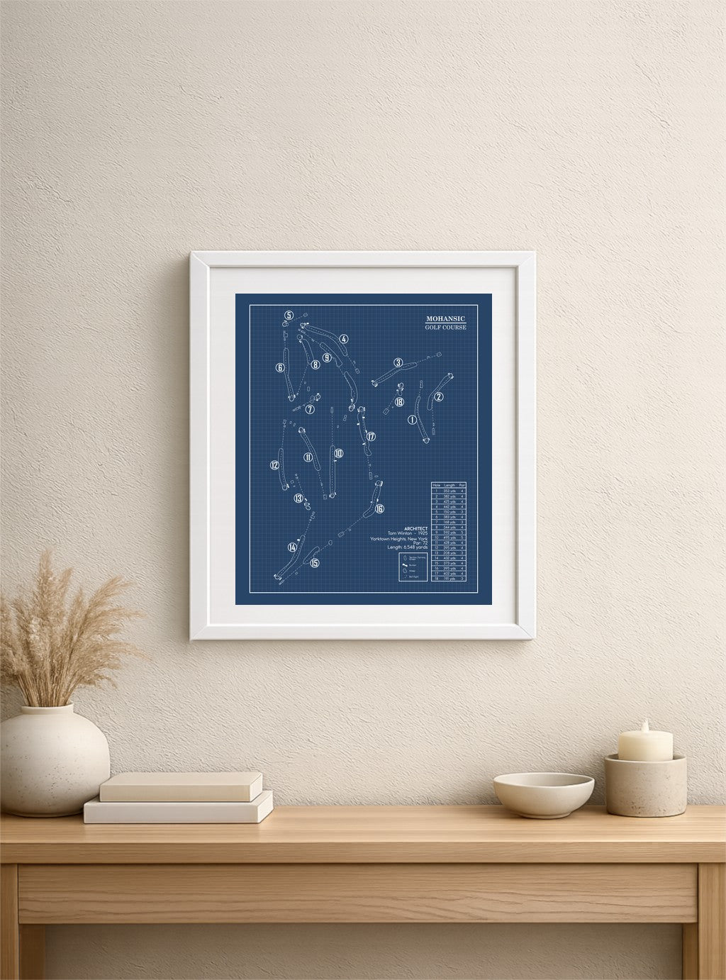 Mohansic Golf Course Blueprint (Print)