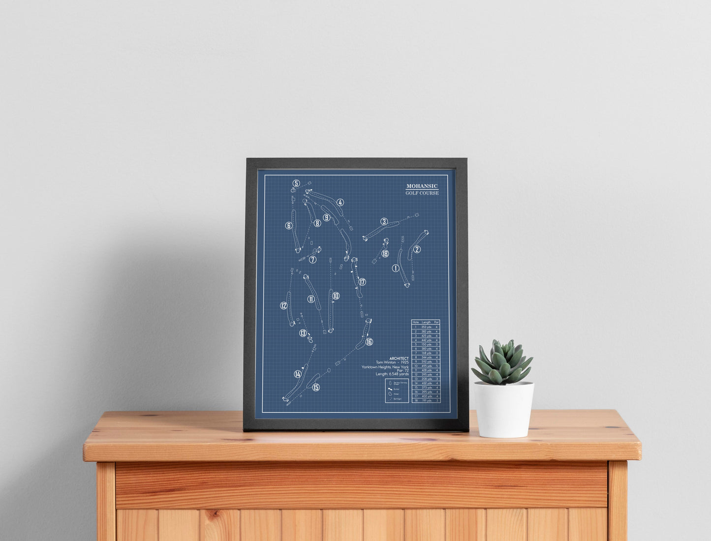 Mohansic Golf Course Blueprint (Print)