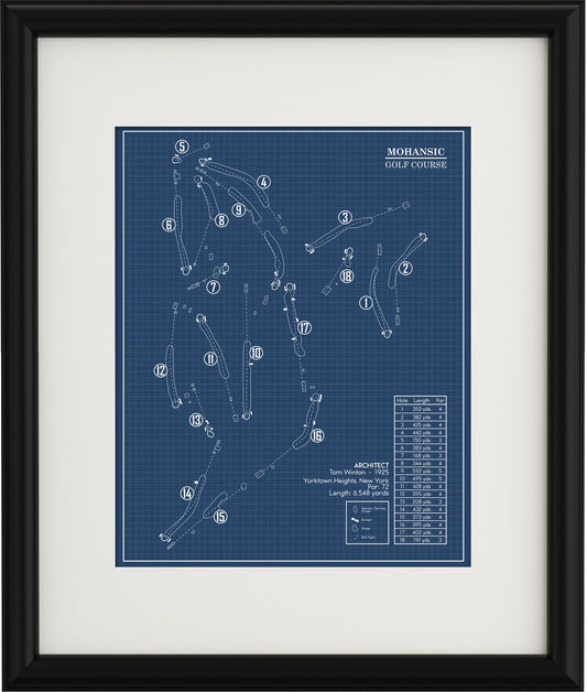 Mohansic Golf Course Blueprint (Print)