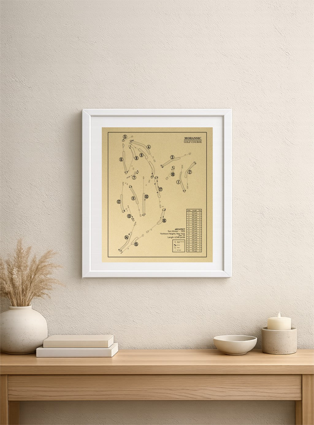 Mohansic Golf Course Outline (Print)