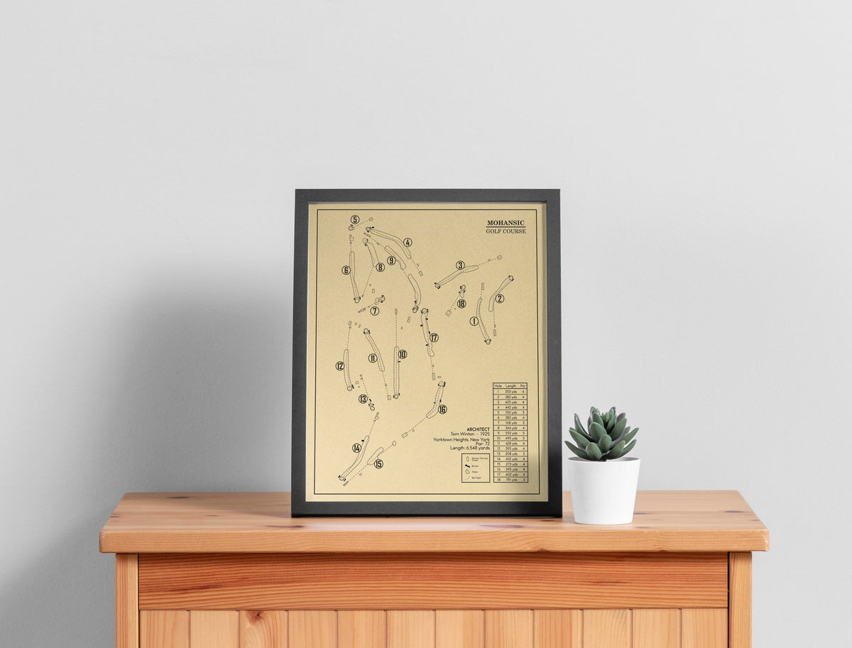 Mohansic Golf Course Outline (Print)
