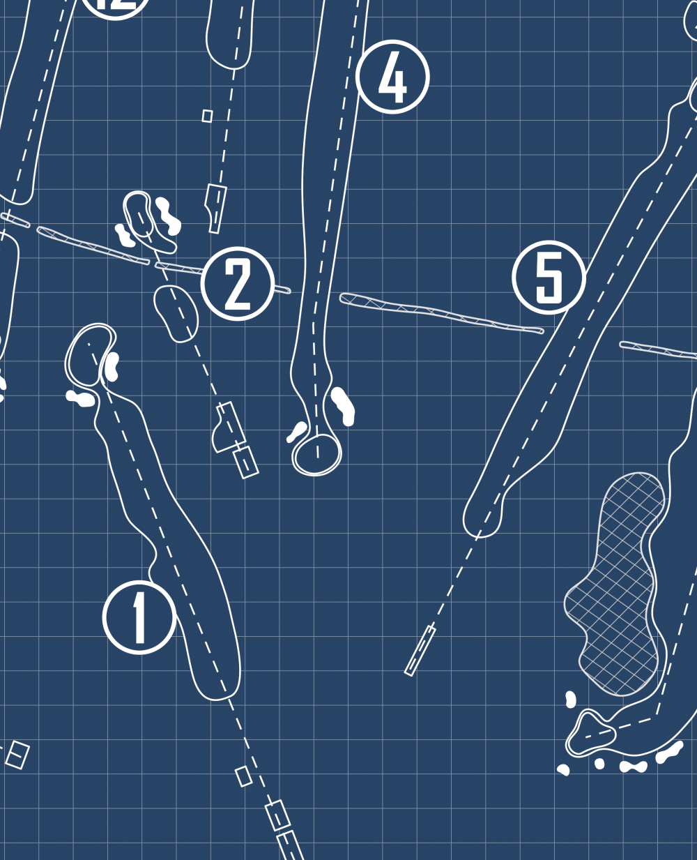 Monroe Golf & Country Club Blueprint (Print)