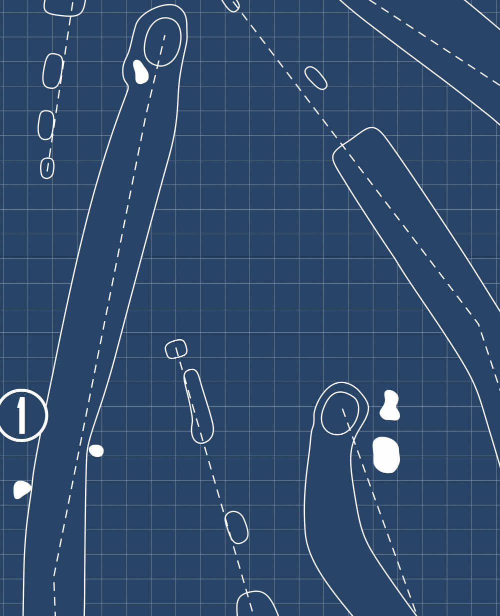 Montpelier Golf Course Blueprint (Print)