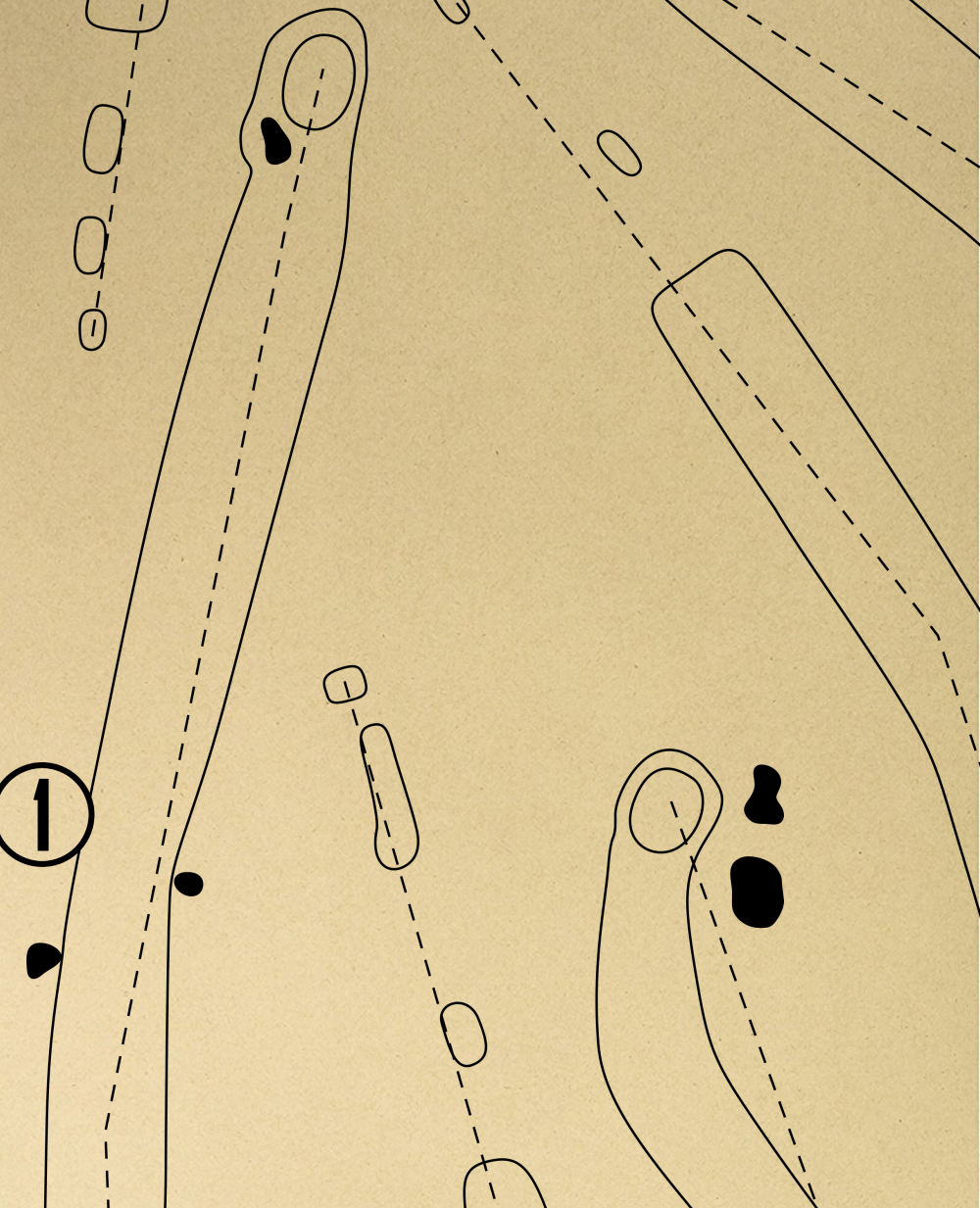 Montpelier Golf Course Outline (Print)