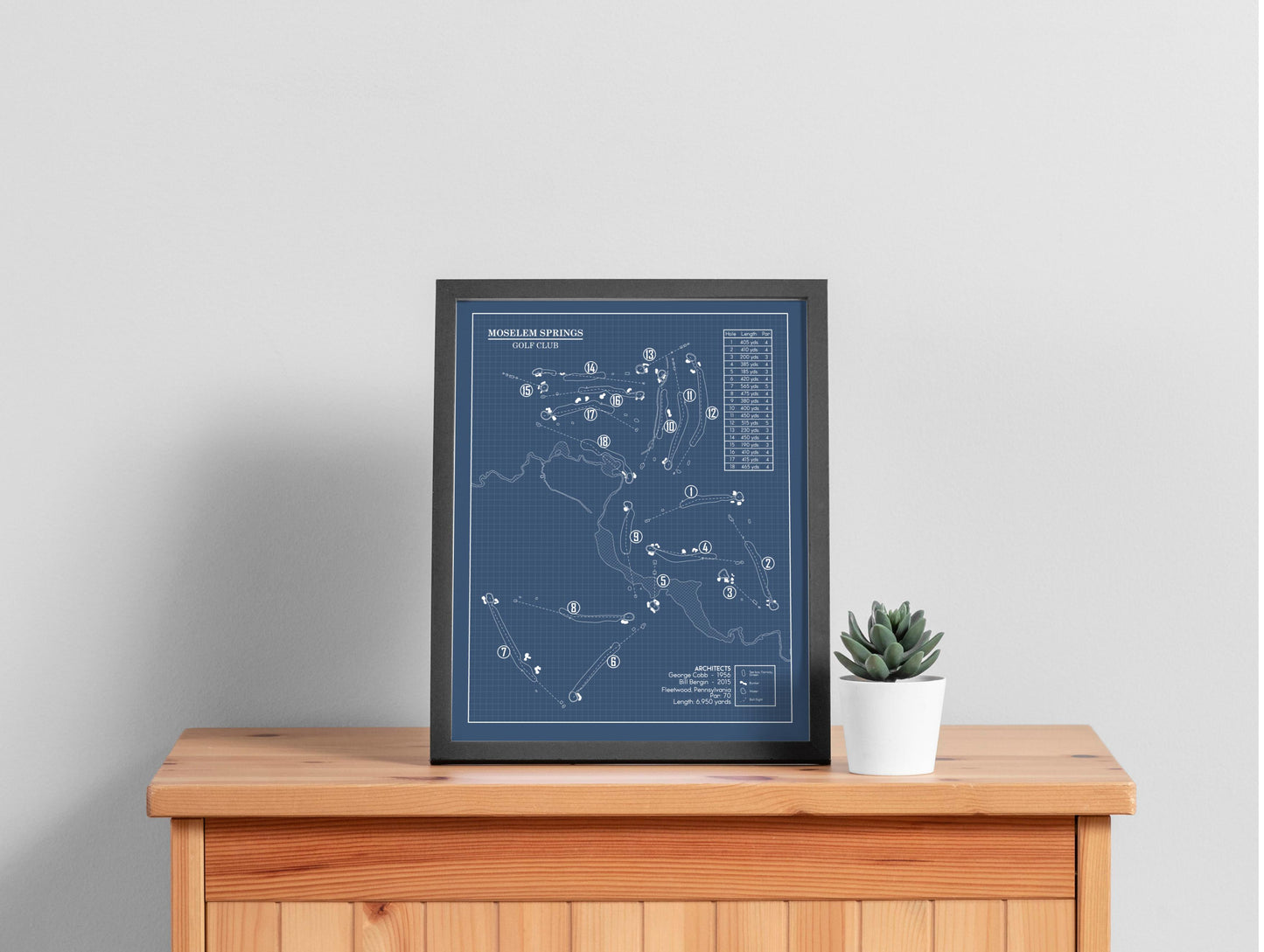 Moselem Springs Golf Club Blueprint (Print)