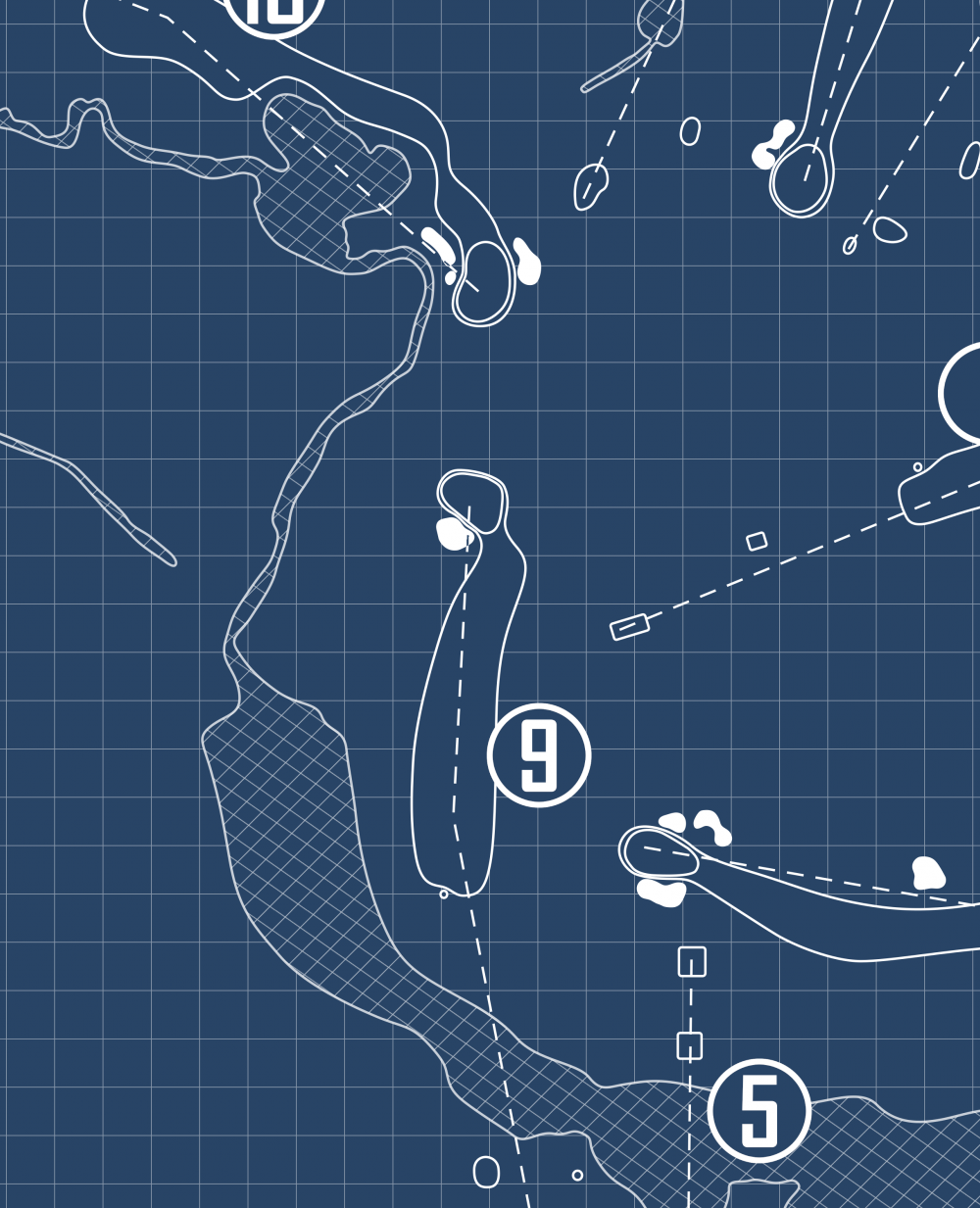 Moselem Springs Golf Club Blueprint (Print)