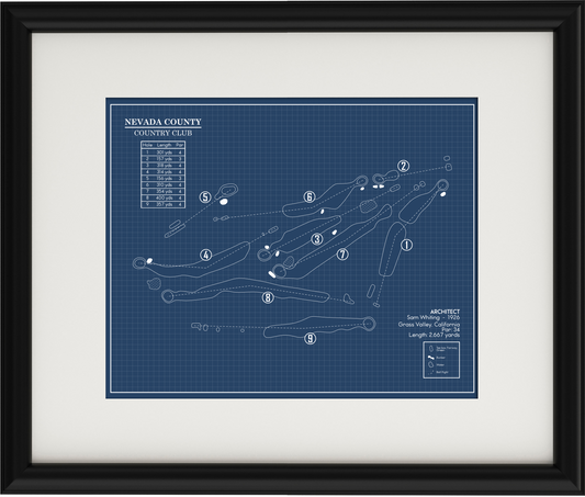 Nevada County Country Club Blueprint (Print)