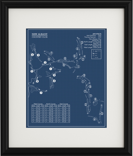 New Albany Country Club Blueprint (Print)