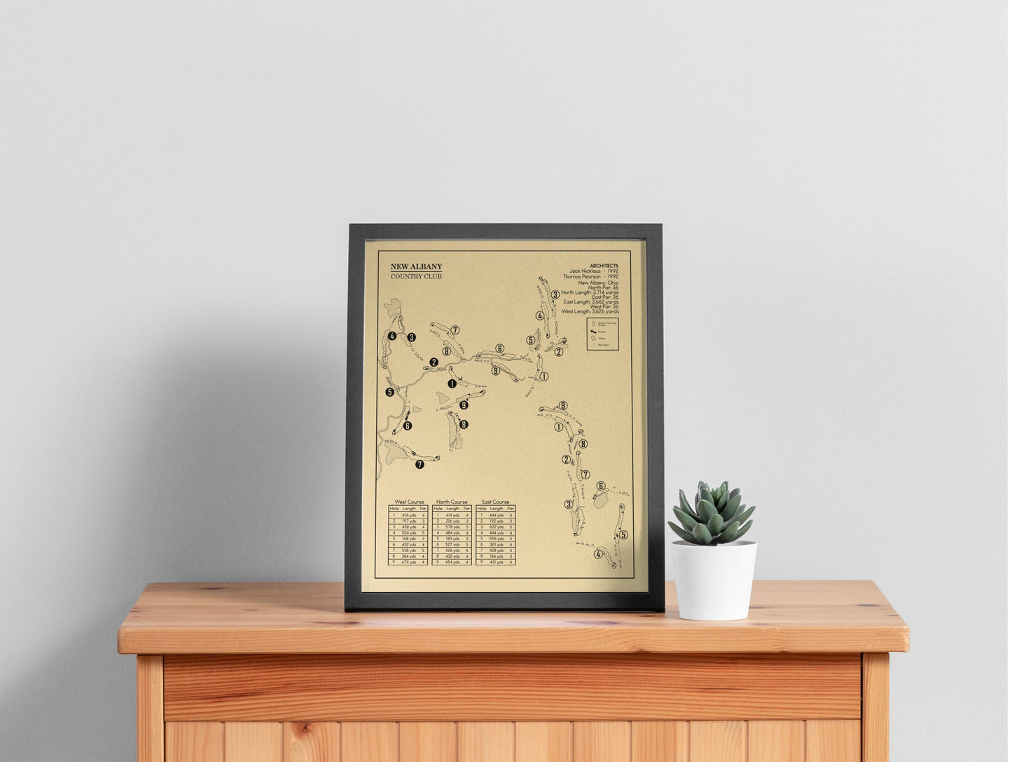 New Albany Country Club Outline (Print)