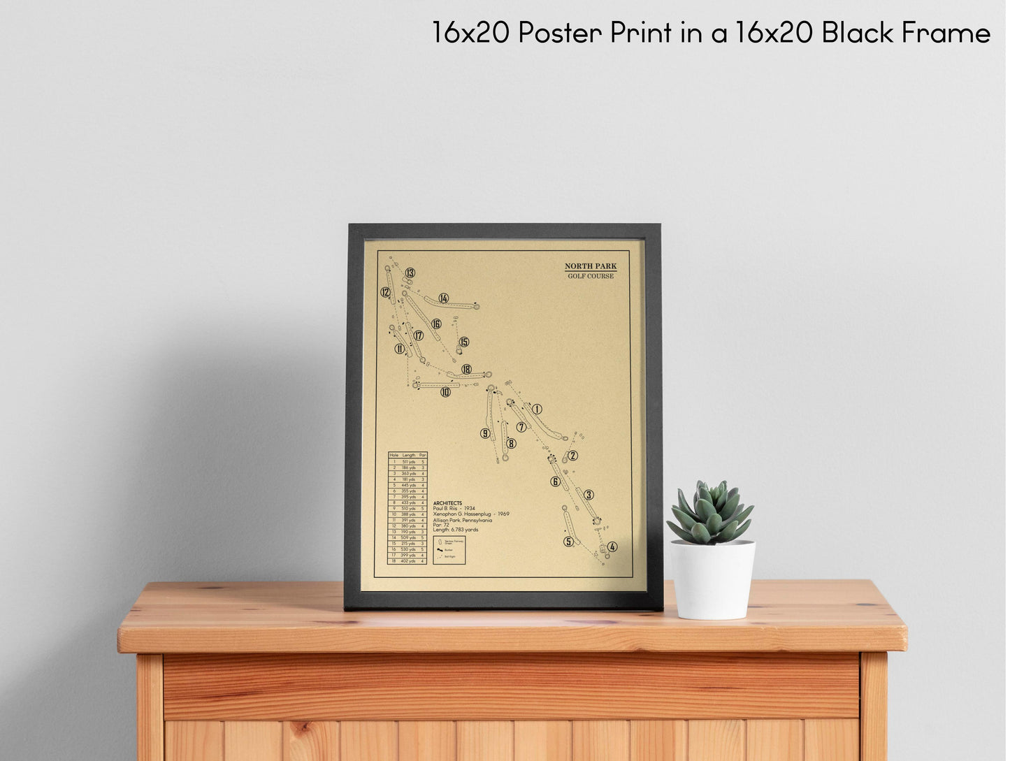 North Park Golf Course Outline (Print)