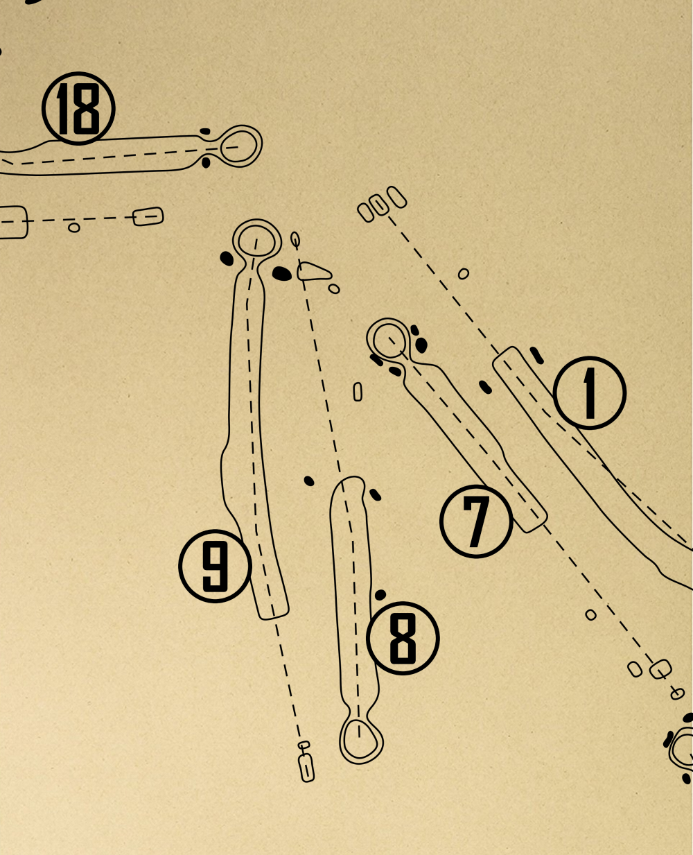 North Park Golf Course Outline (Print)