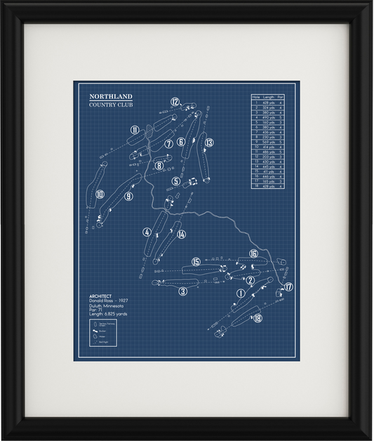 Northland Country Club Blueprint (Print)