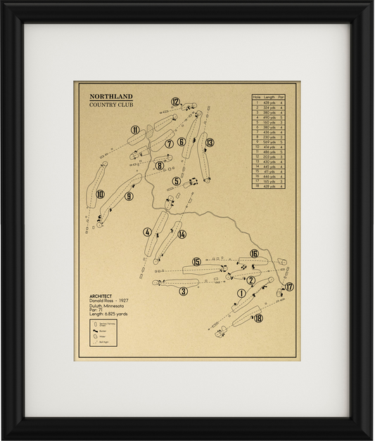 Northland Country Club Outline (Print)