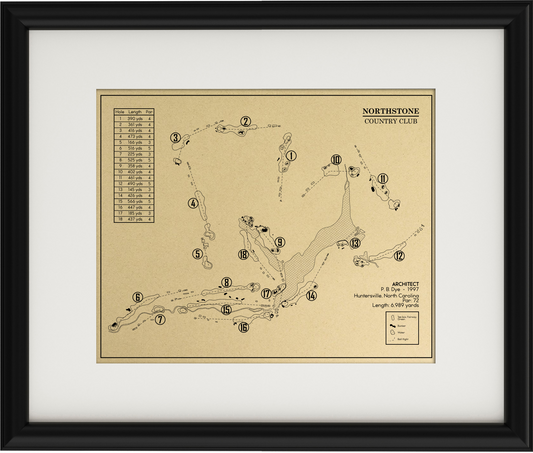 Northstone Country Club Outline (Print)