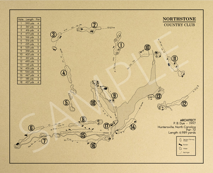 Northstone Country Club Outline (Print)