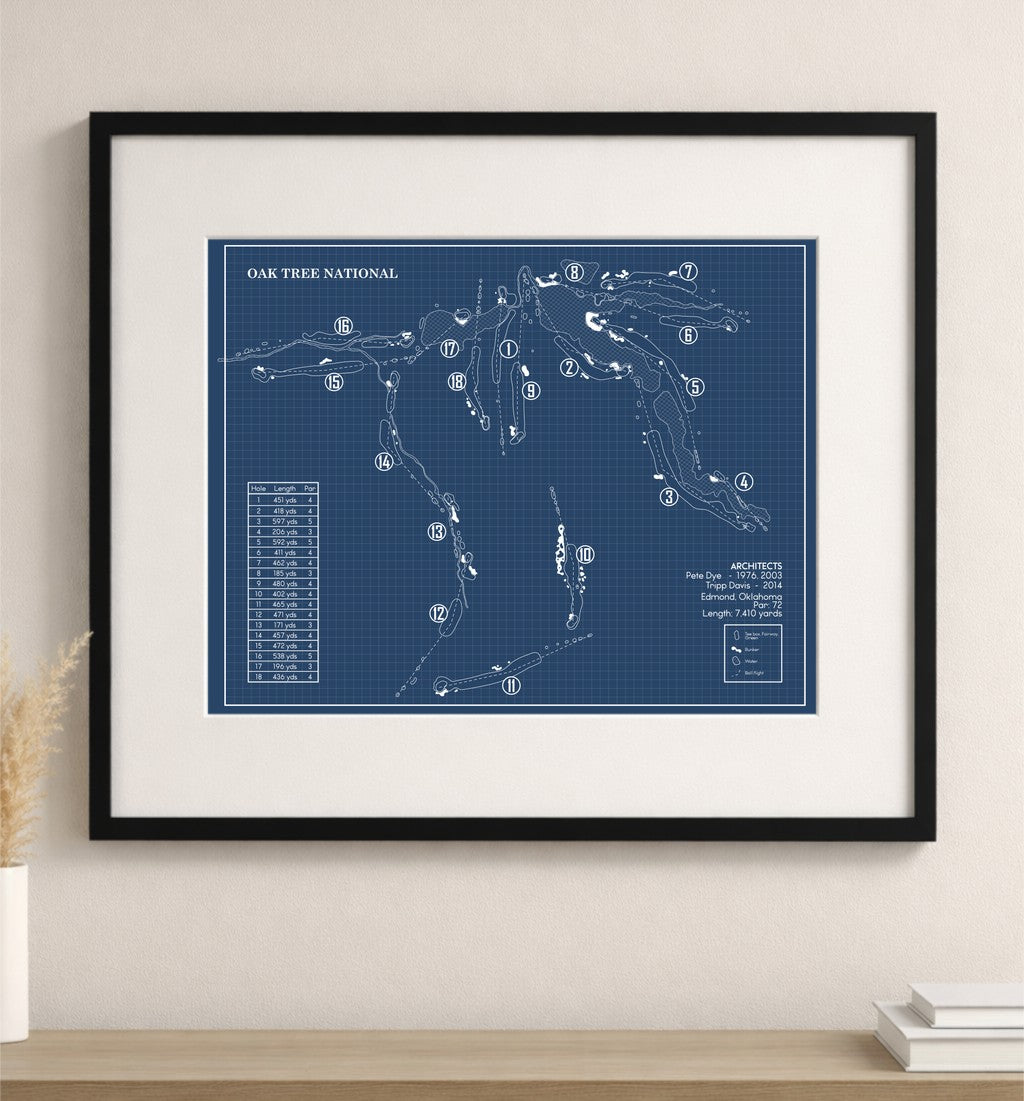 Oak Tree National Blueprint (Print)
