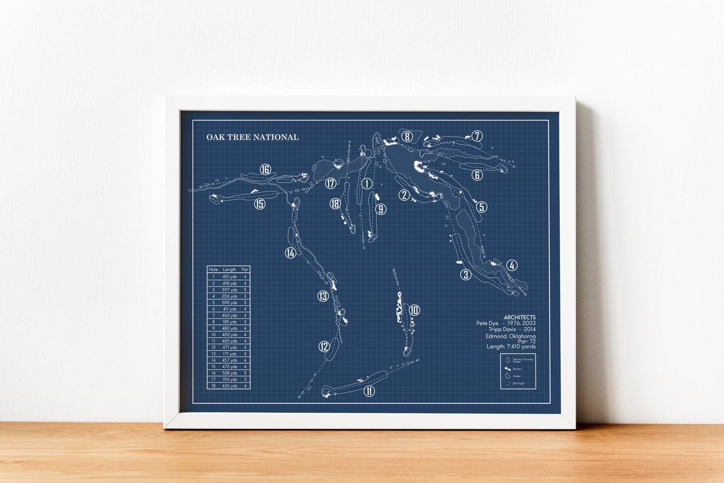 Oak Tree National Blueprint (Print)