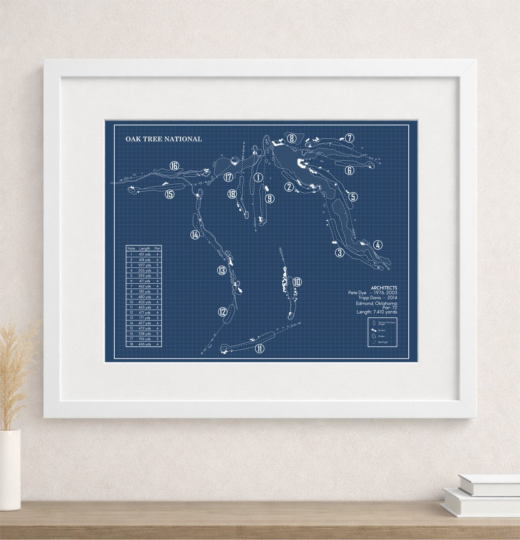 Oak Tree National Blueprint (Print)