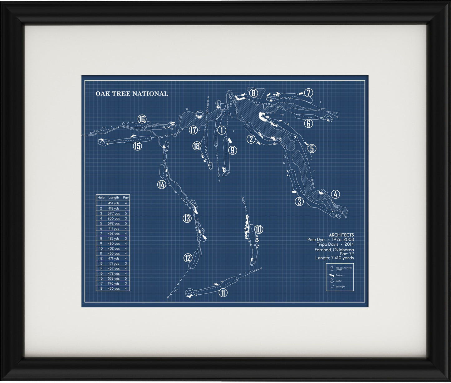 Oak Tree National Blueprint (Print)