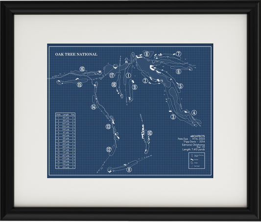 Oak Tree National Blueprint (Print)