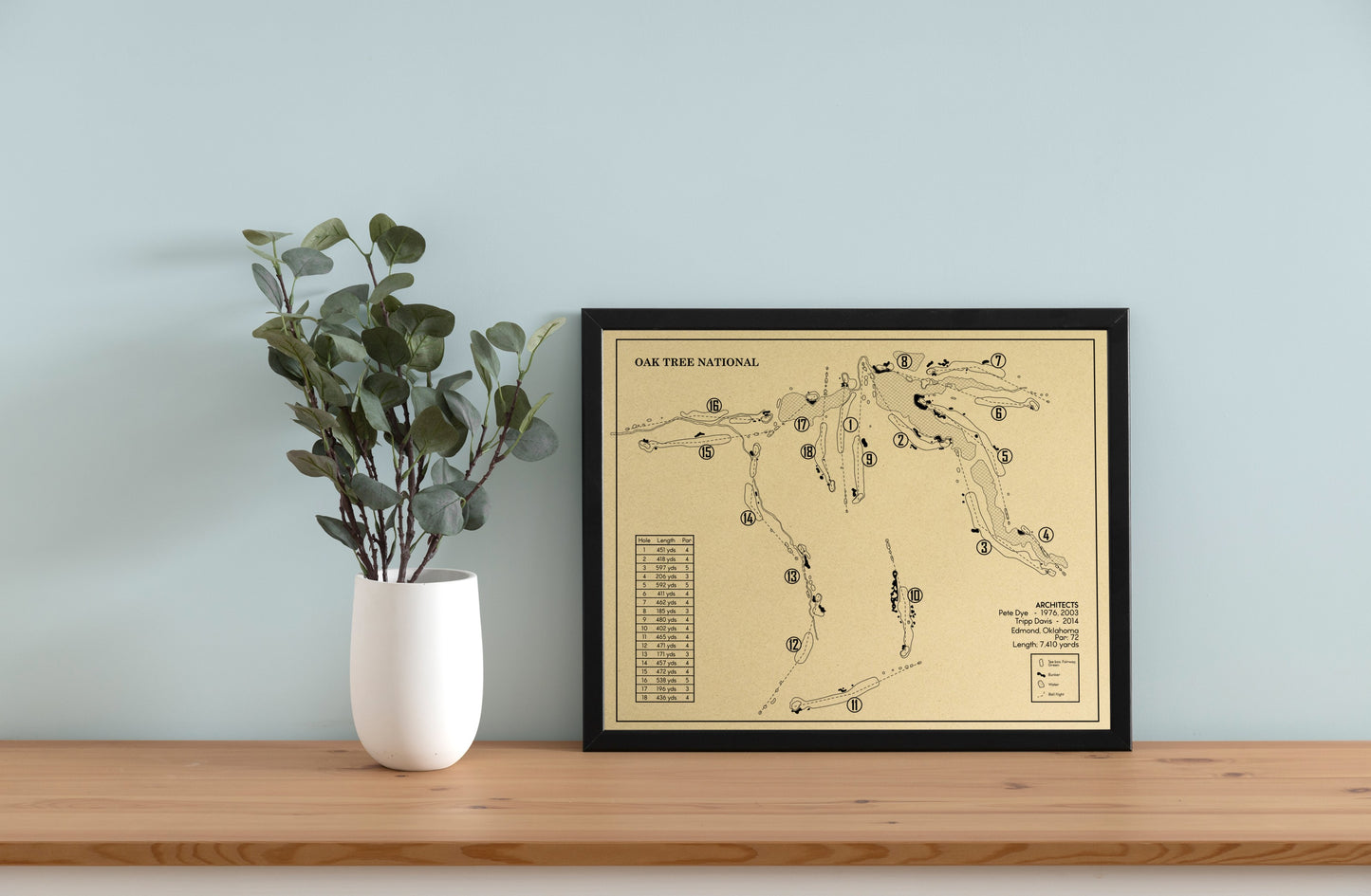 Oak Tree National Outline (Print)