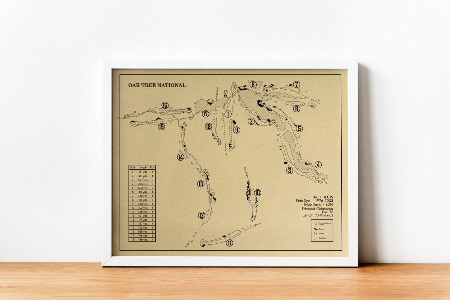 Oak Tree National Outline (Print)