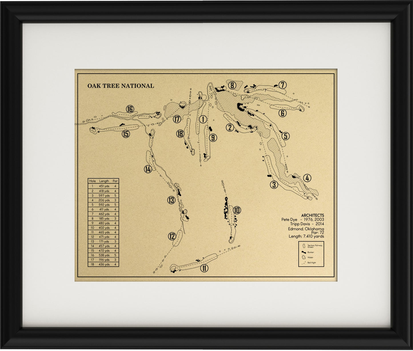 Oak Tree National Outline (Print)
