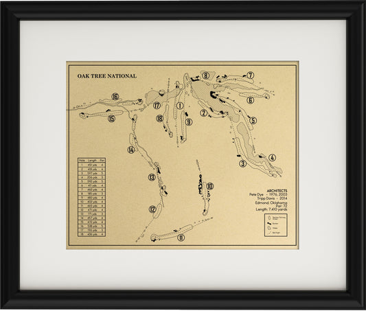Oak Tree National Outline (Print)