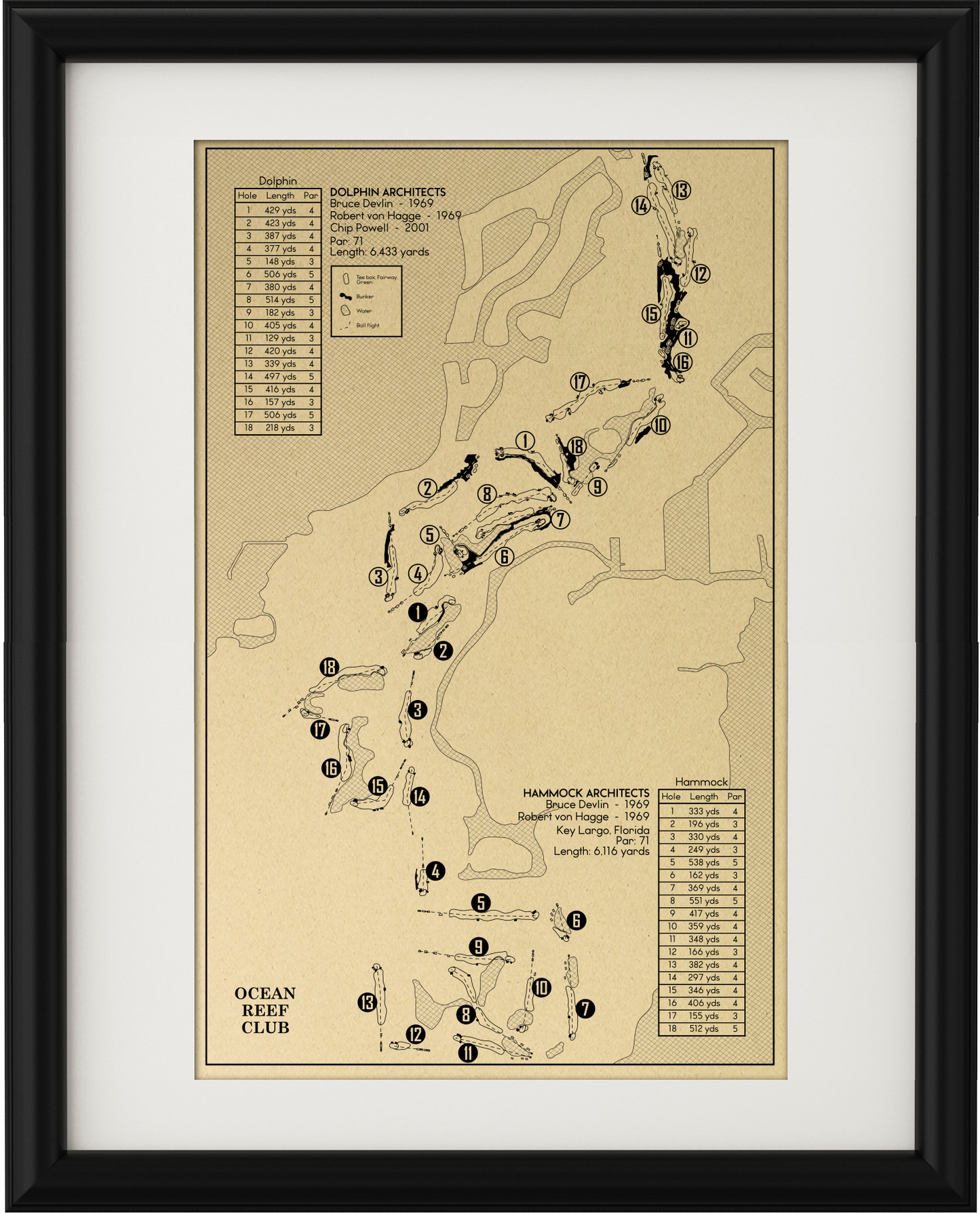 Ocean Reef Club Outline (Print)