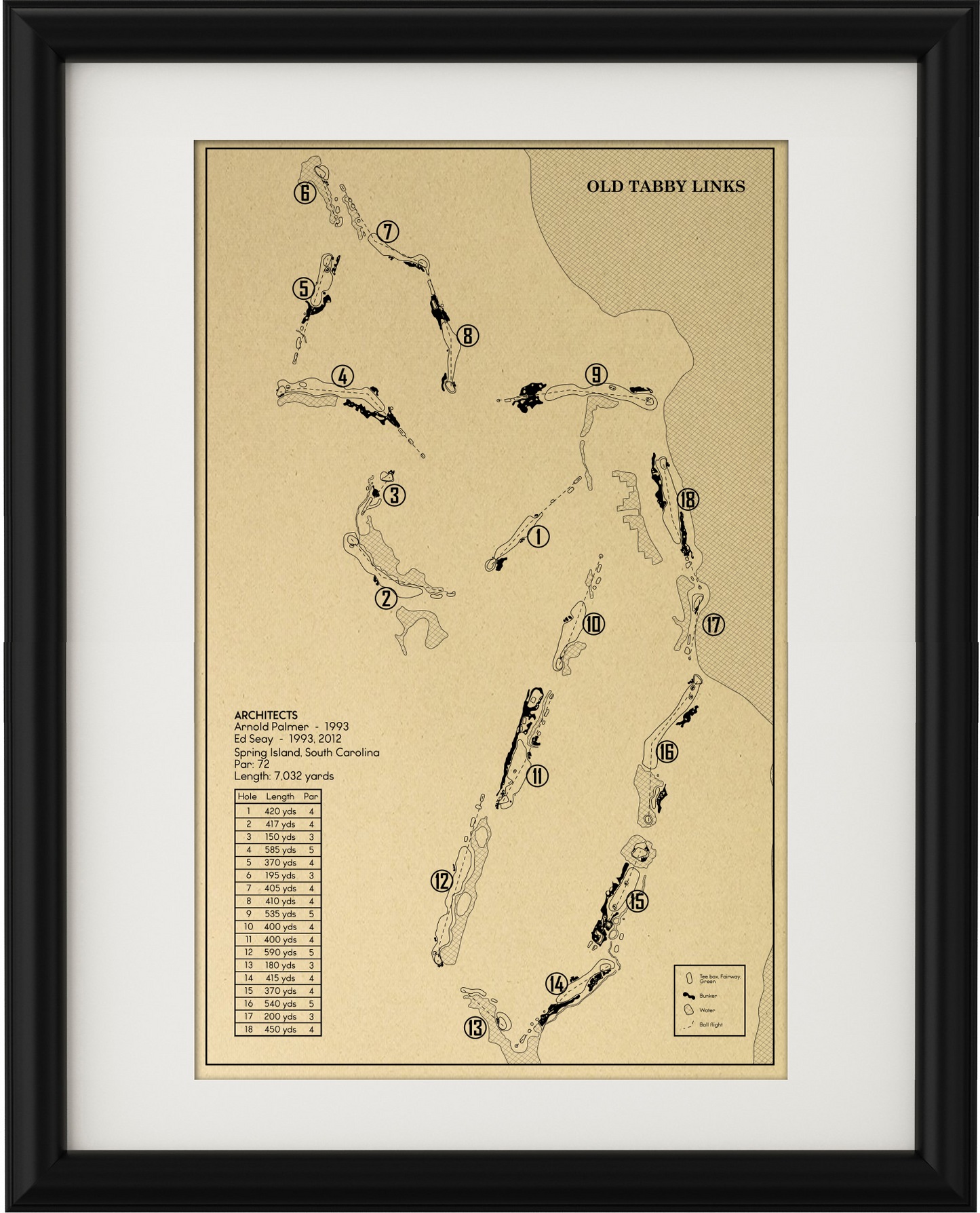Old Tabby Links Outline (Print)