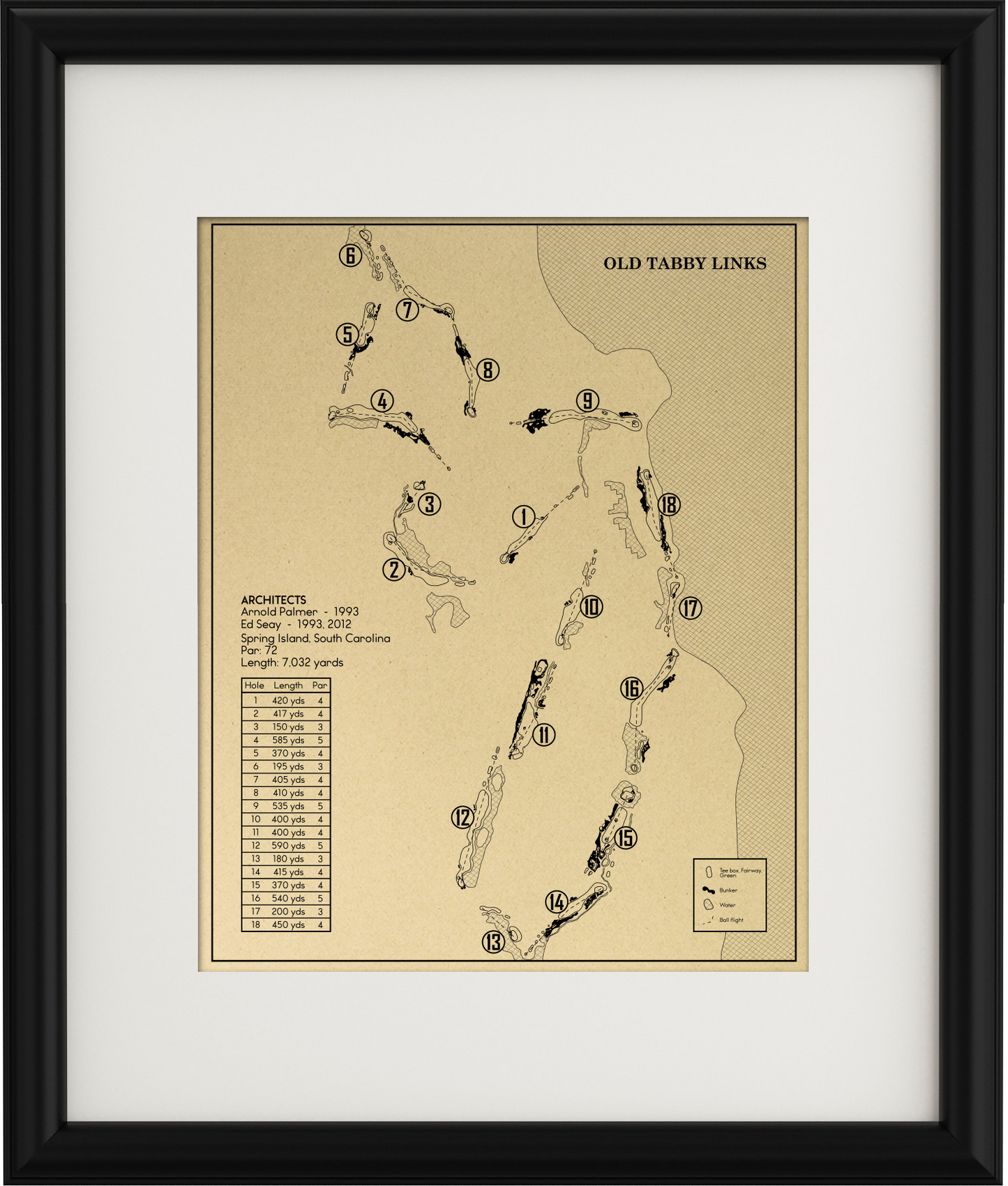 Old Tabby Links Outline (Print)