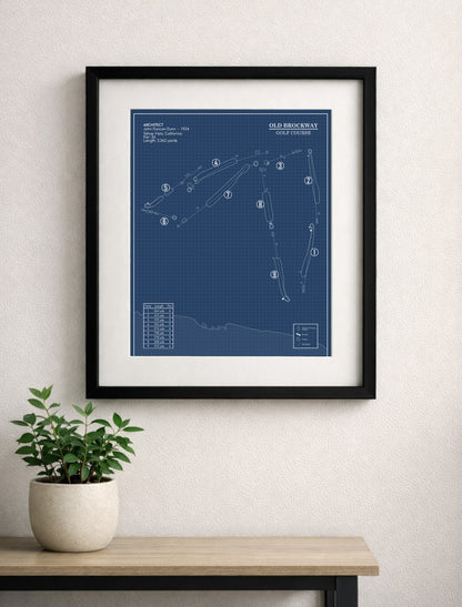 Old Brockway Golf Course Blueprint (Print)