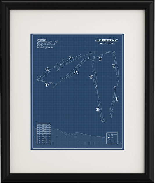 Old Brockway Golf Course Blueprint (Print)