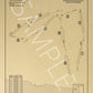 Old Brockway Golf Course Outline (Print)