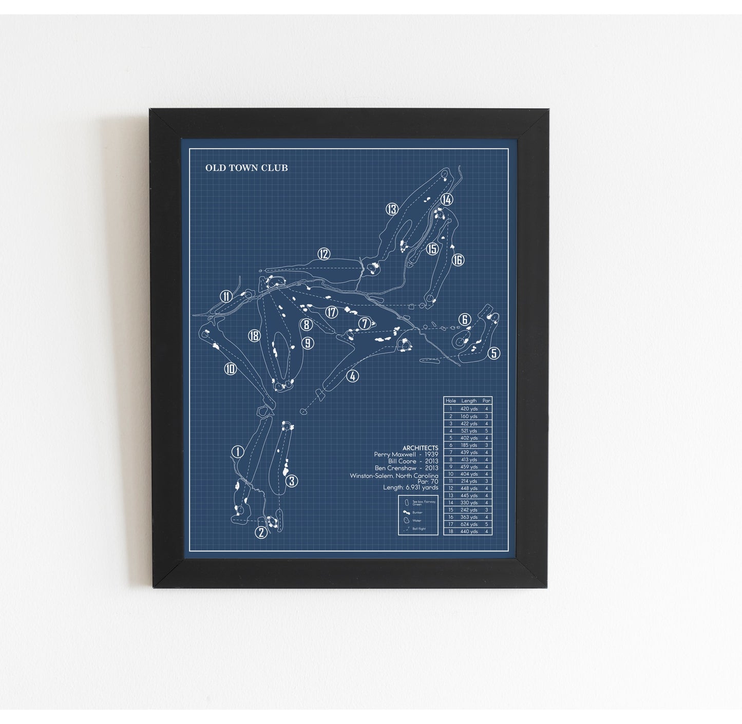 Old Town Club Blueprint (Print)