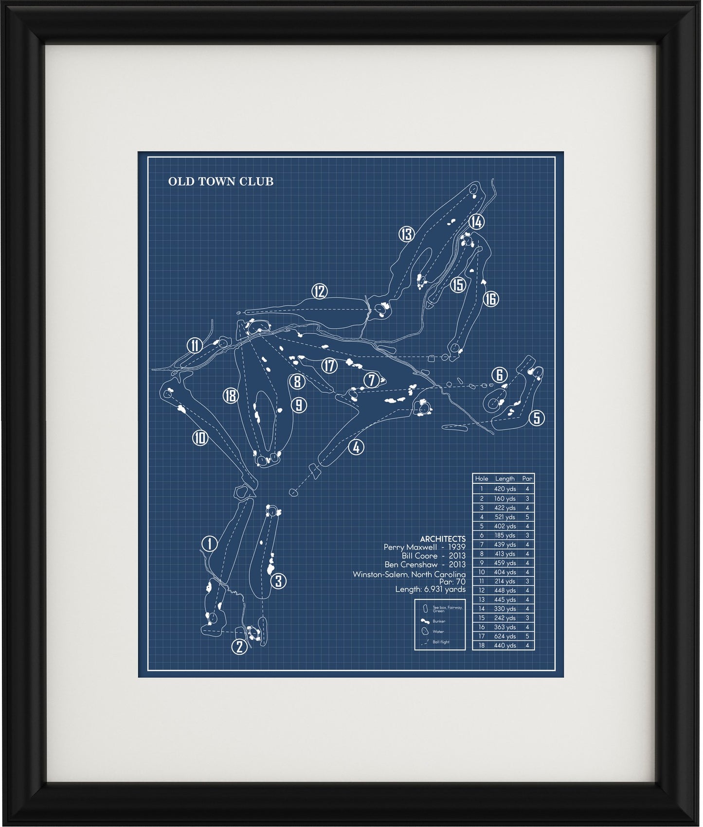Old Town Club Blueprint (Print)