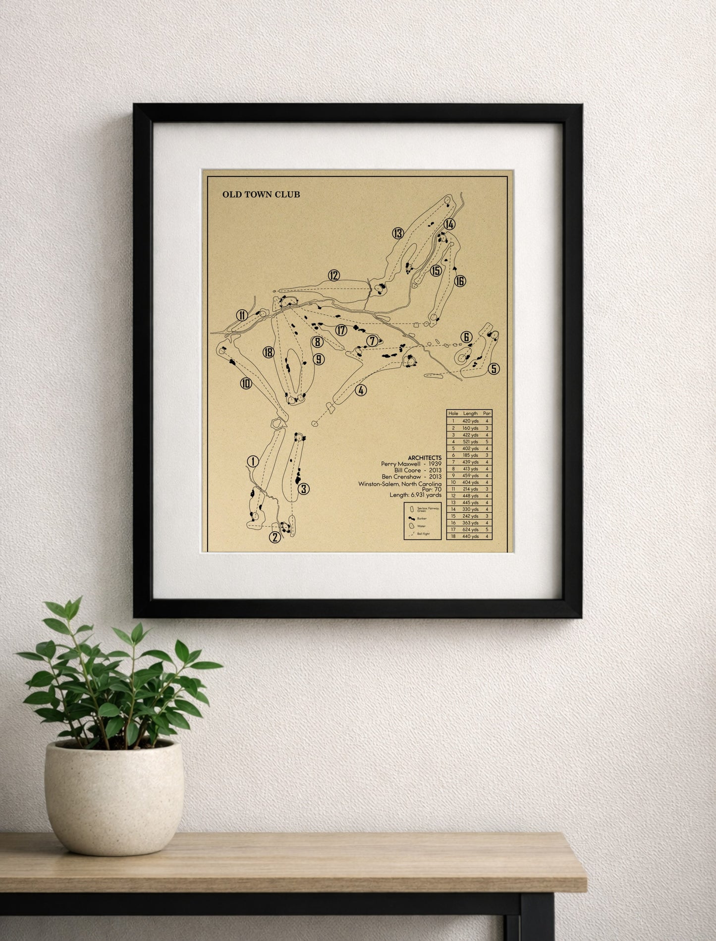 Old Town Club Outline (Print)