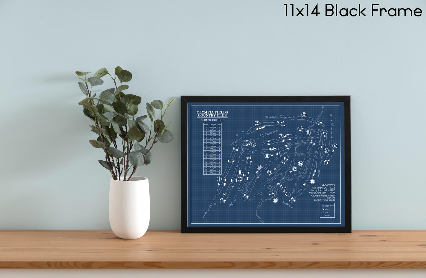 Olympia Fields Country Club North Course Blueprint (Print)
