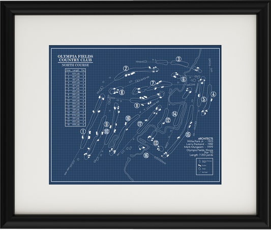 Olympia Fields Country Club North Course Blueprint (Print)