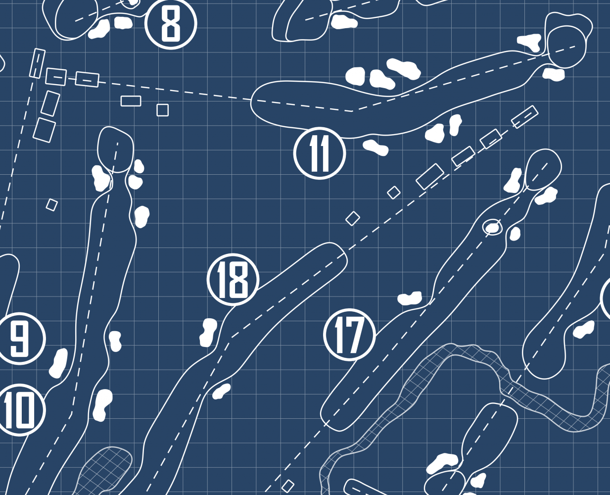 Olympia Fields Country Club North Course Blueprint (Print)