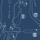 Olympia Fields Country Club South Course Blueprint (Print)