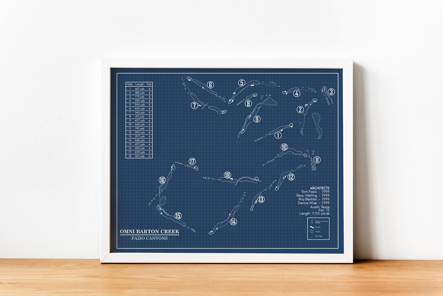 Omni Barton Creek Fazio Canyons Blueprint (Print)