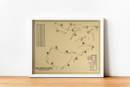Omni Barton Creek Fazio Canyons Outline (Print)