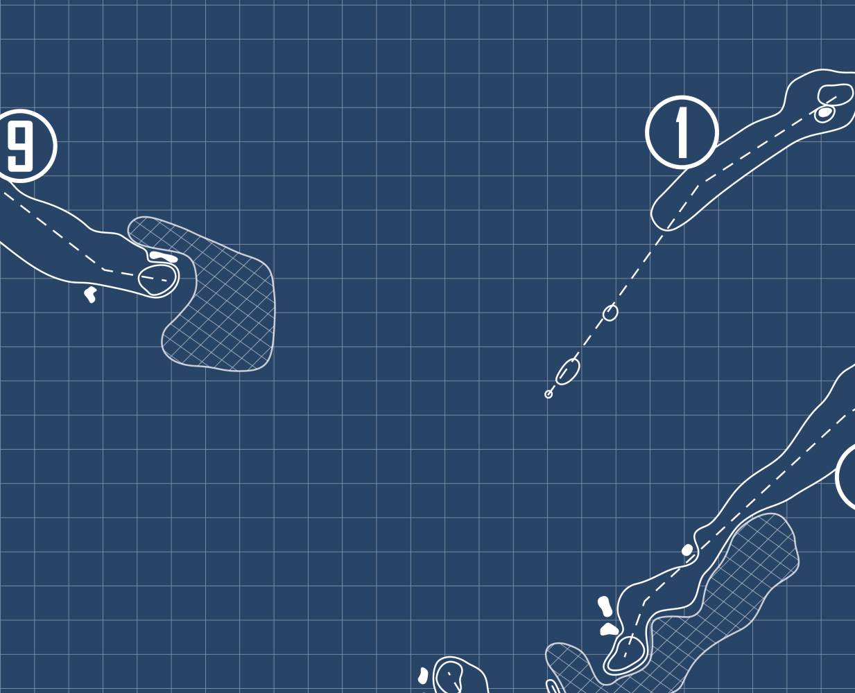 Palm Valley Golf Club Blueprint (Print)