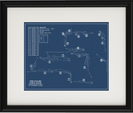 The Palms Golf Club at Forest Lake Blueprint (Print)