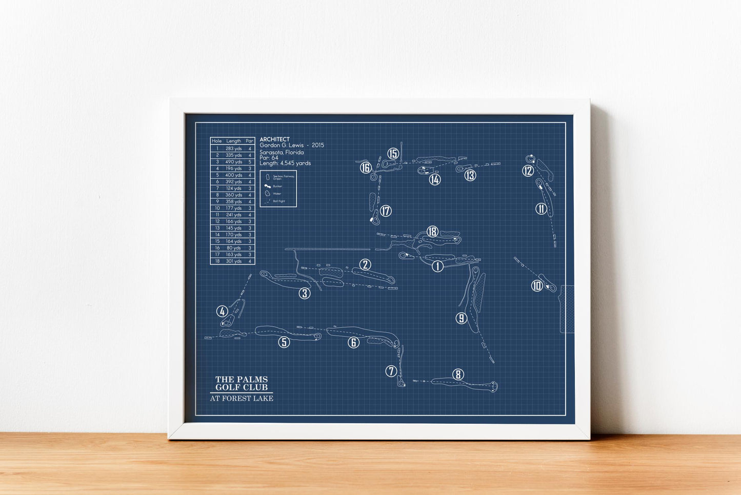 The Palms Golf Club at Forest Lake Blueprint (Print)