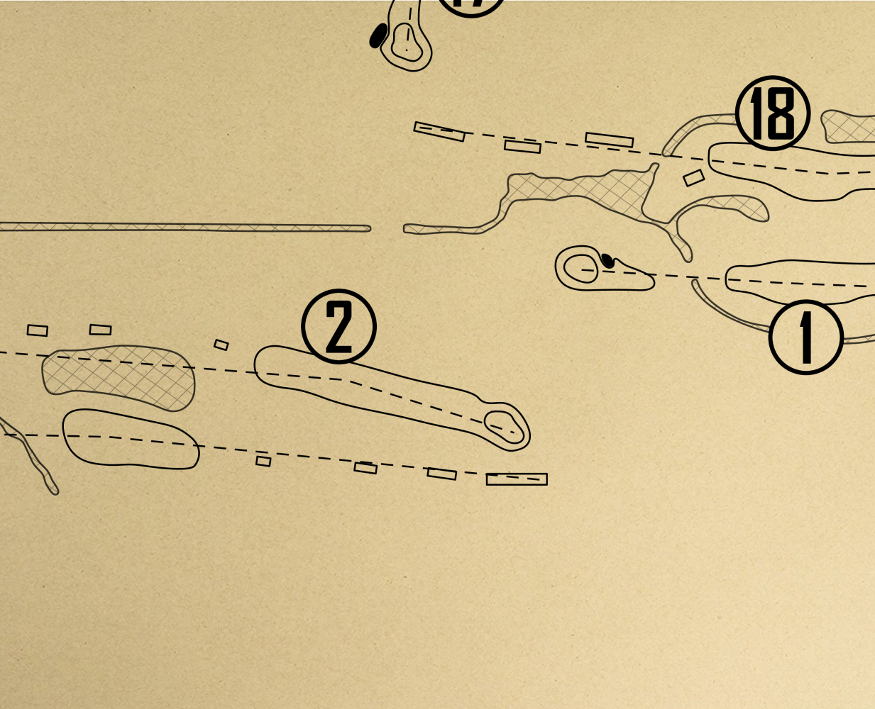 The Palms Golf Club at Forest Lake Outline (Print)