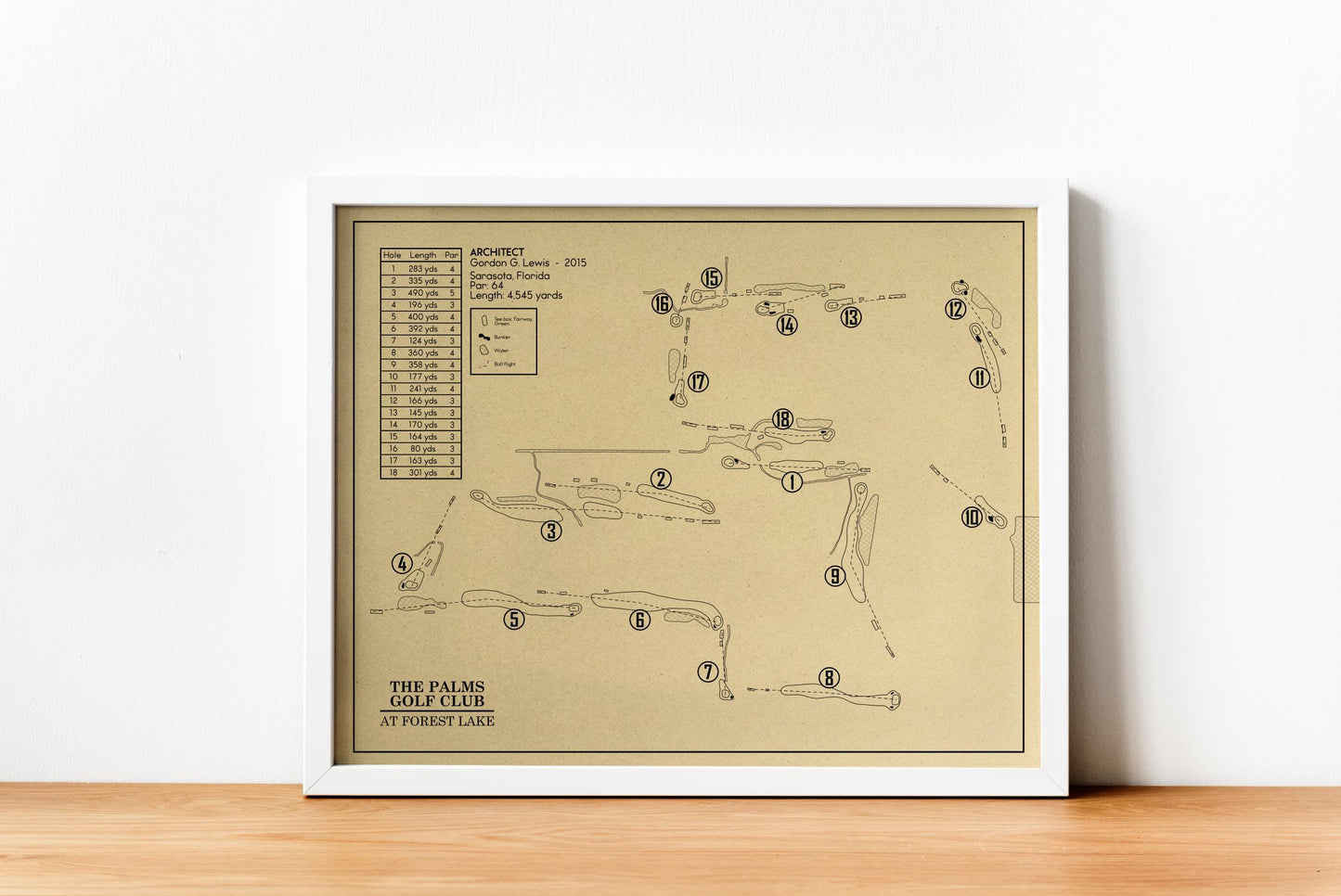 The Palms Golf Club at Forest Lake Outline (Print)