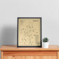 Paris Mountain Country Club Outline (Print)