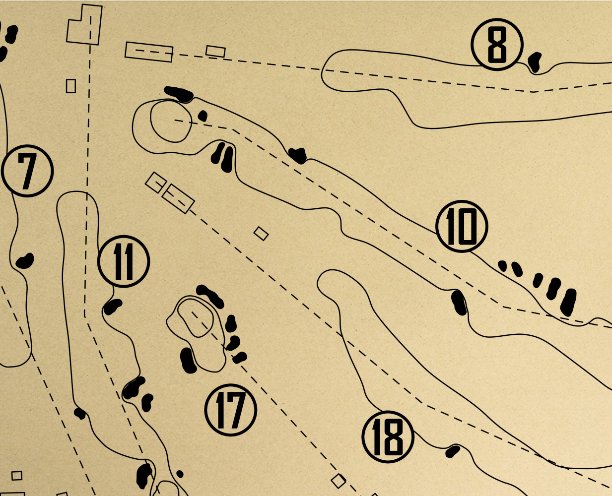 Park Ridge Country Club Outline (Print)